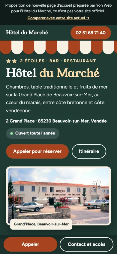 Capture mobile de la proposition